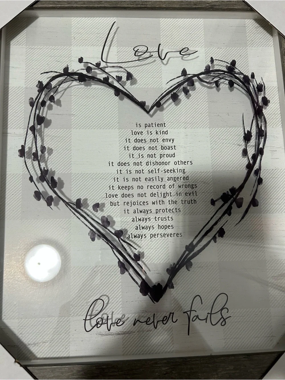 Hobby Lobby Framed Art Backing in Brown and White